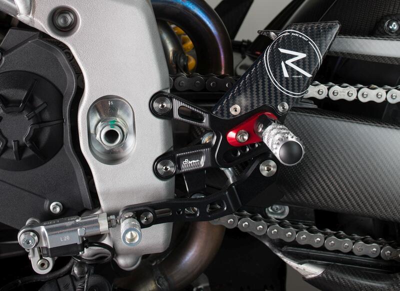 "r" Version Ajustable Rear Sets , Reverse Shifting for Aprilia Naturale